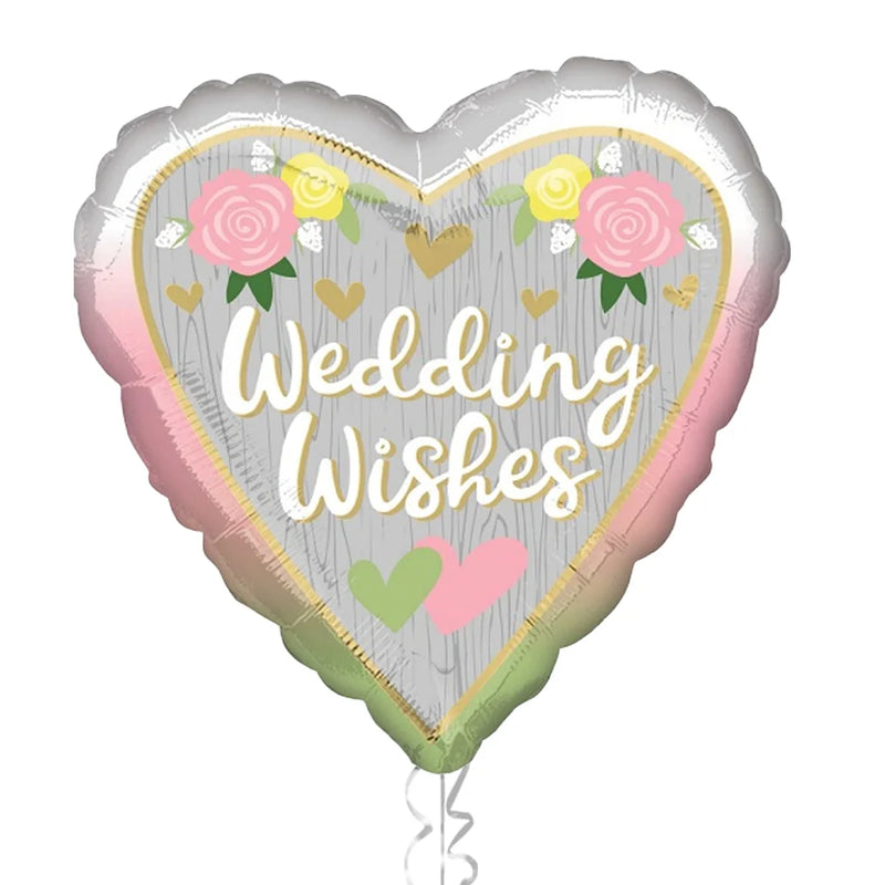 Wedding Wishes Flowers Balloon Bouquet