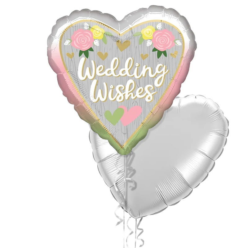 Wedding Wishes Flowers Balloon Bouquet