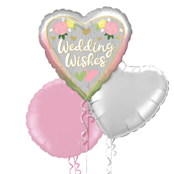 Wedding Wishes Flowers Balloon Bouquet