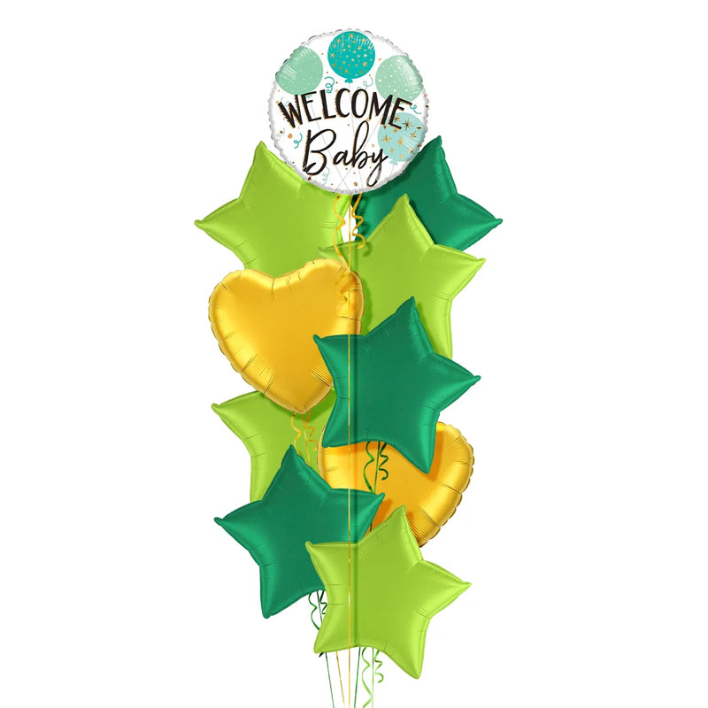 Welcome Baby Green Fairytale Balloon Bouquet