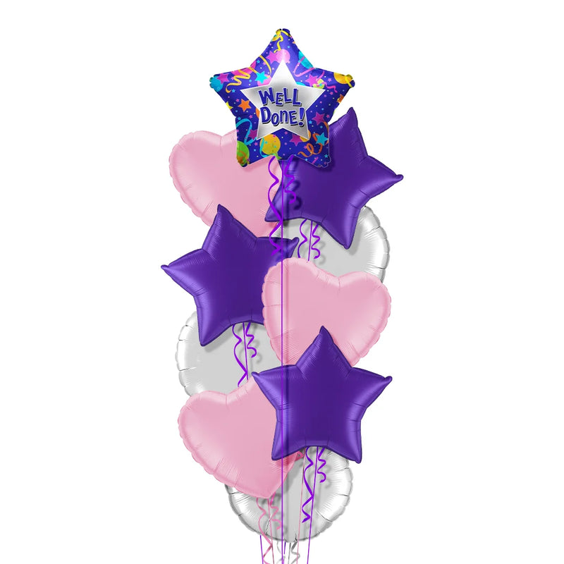 Well Done Purple Balloon Bouquet