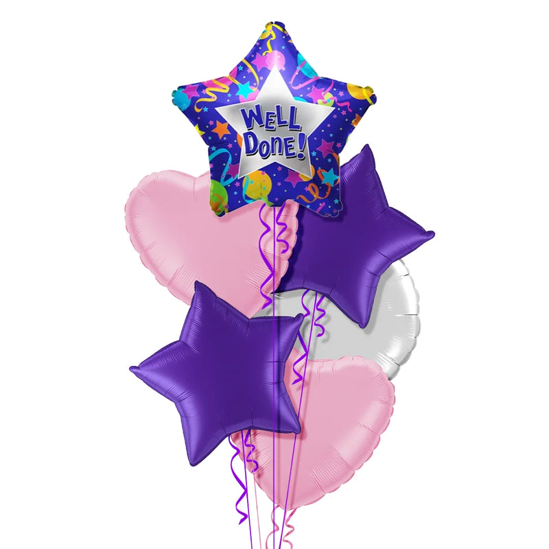 Well Done Purple Balloon Bouquet