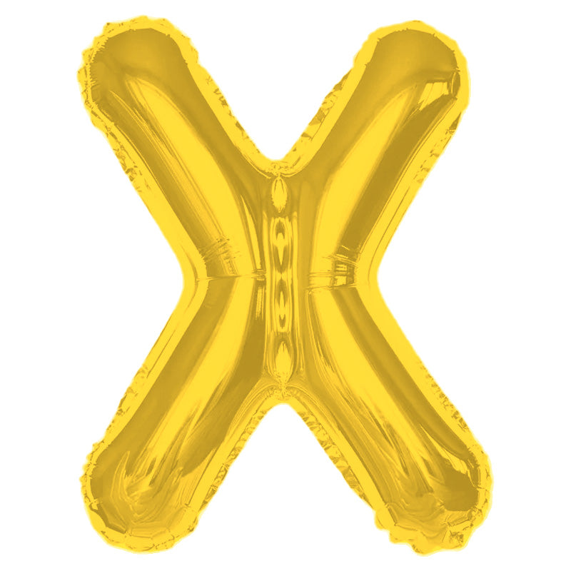 Any Gold Letter Super Shape Foil Balloon