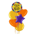 You're The Best Gold Themed Balloon Bouquet
