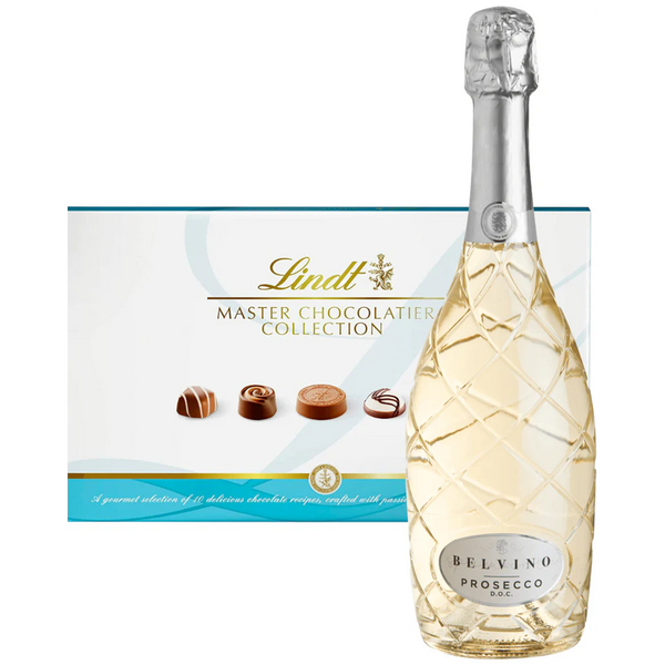 Belvino Prosecco and Lindt Chocolates Gift Set