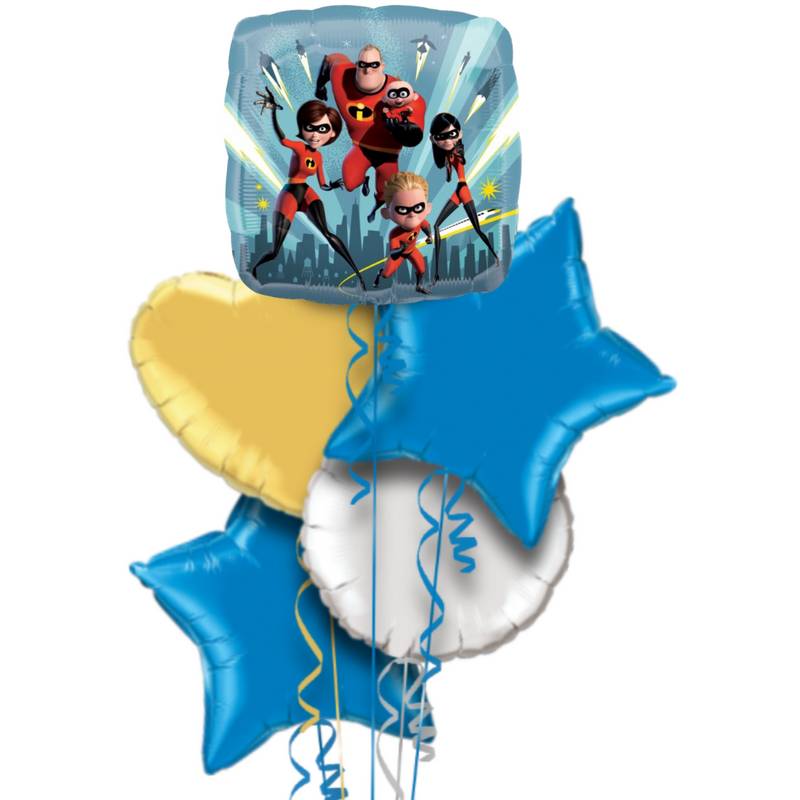 The Incredibles Family Foil Balloon Bouquet