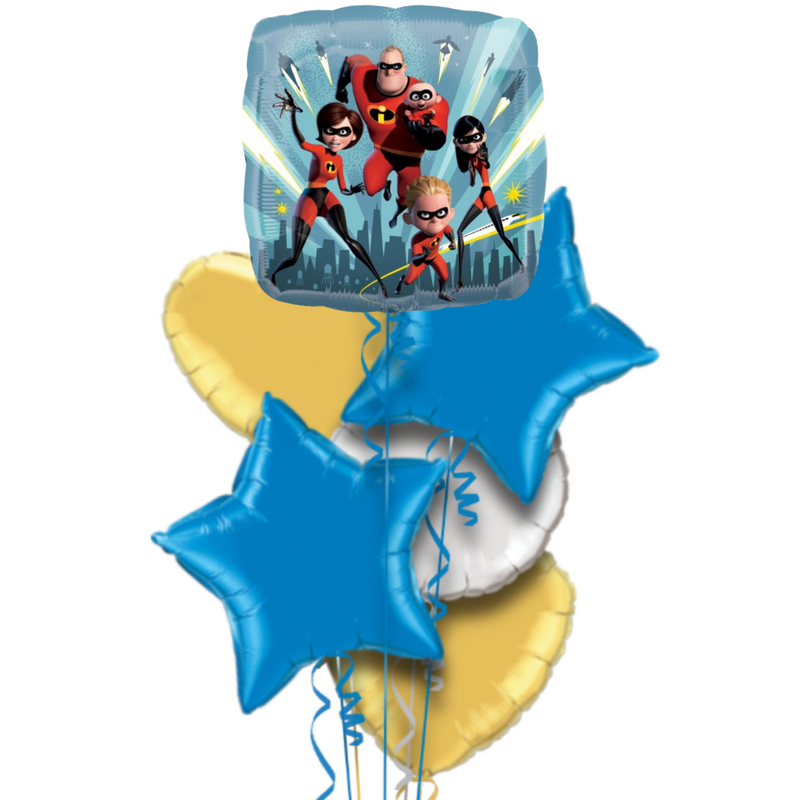 The Incredibles Family Foil Balloon Bouquet