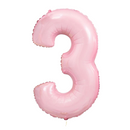 Number Pale Pink Large Shape Balloon