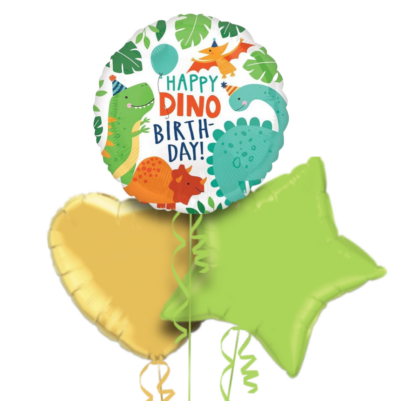 Happy Dino Birthday Balloon Bouquet