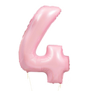 Number Pale Pink Large Shape Balloon