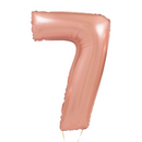 Large Rose Gold Number Balloon