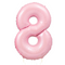 Number Pale Pink Large Shape Balloon