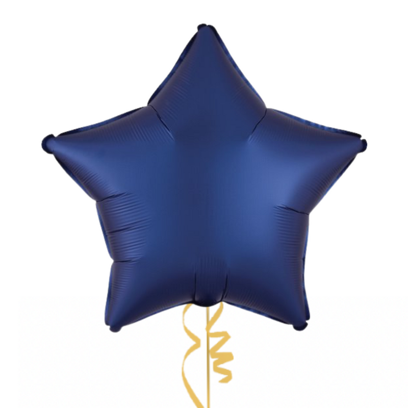 Royal Blue and Gold Stars Balloon Bouquet