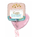 Adorable Cake Happy Birthday Balloon Bouquet