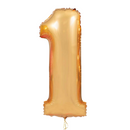 Large Gold Number Balloon