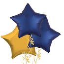 Royal Blue and Gold Stars Balloon Bouquet