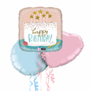 Adorable Cake Happy Birthday Balloon Bouquet