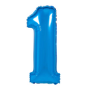 Large Blue Number Balloon