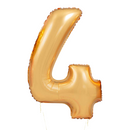 Large Gold Number Balloon