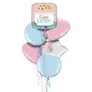 Adorable Cake Happy Birthday Balloon Bouquet