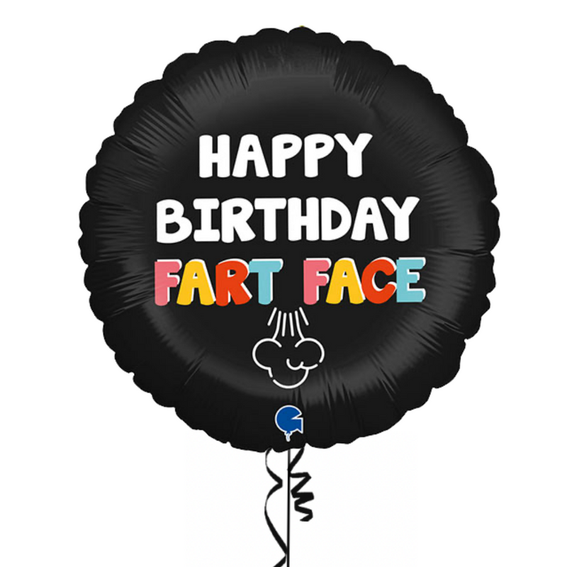 Happy Birthday Fart Face Balloon Bouquet