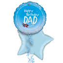 Happy Birthday Dad Aviation Theme Foil Balloon Bouquet