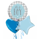 It's a Boy Pattern Balloon Bouquet