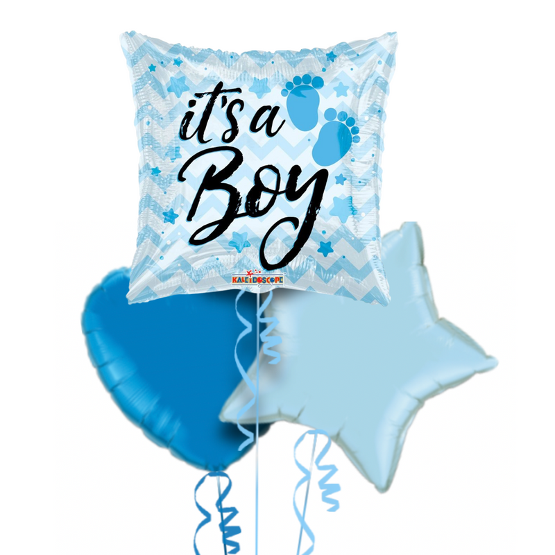 It's a Boy Little Feet Balloon Bouquet