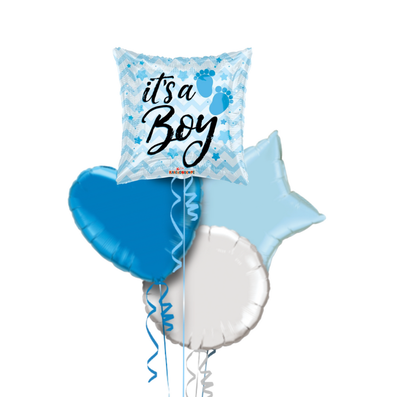 It's a Boy Little Feet Balloon Bouquet