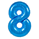 Large Blue Number Balloon