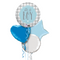 It's a Boy Pattern Balloon Bouquet