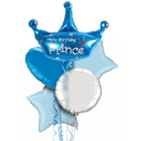 Happy Birthday Prince Foil Balloon Bouquet