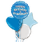 Happy Birthday Grandson Blue Foil Balloon Bouquet