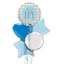 It's a Boy Pattern Balloon Bouquet