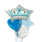 New Little Baby Prince in Blue Foil Balloon Bouquet