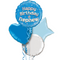 Happy Birthday Nephew Blue Foil Balloon Bouquet