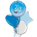 Happy Birthday Dad Aviation Theme Foil Balloon Bouquet