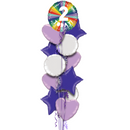 2nd Birthday Rainbow Balloon Bouquet