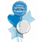 Happy Birthday Grandson Blue Foil Balloon Bouquet