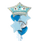 New Little Baby Prince in Blue Foil Balloon Bouquet