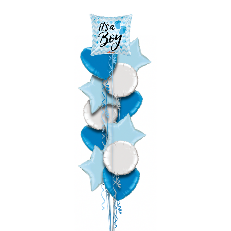 It's a Boy Little Feet Balloon Bouquet