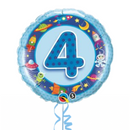 4th Birthday Blue Balloon Bouquet