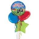 Level Up Gamer Happy Birthday Foil Balloon Bouquet