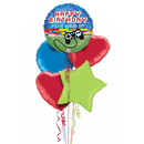 Level Up Gamer Happy Birthday Foil Balloon Bouquet