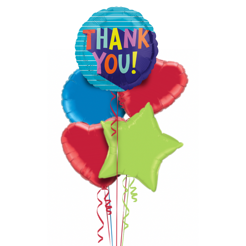 Thank You Colourful Balloon Bouquet