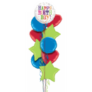 Happy Birthday Super Colours Balloon Bouquet