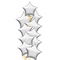 Silver Stars Balloon Bouquet