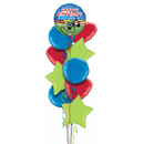 Level Up Gamer Happy Birthday Foil Balloon Bouquet