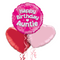 Happy Birthday Auntie Pink Foil Balloon Bouquet