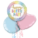 Opal Birthday Rainbow Holographic Birthday Foil Balloon Bouquet